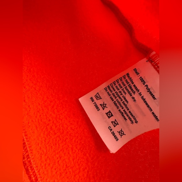 Womens Daybreaker 1/2 Zip Fleece Neon Coral NWOT - Picture 5 of 9